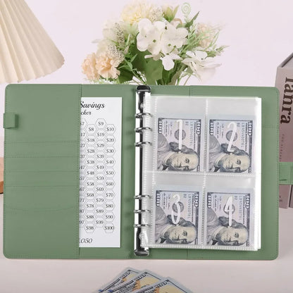 100 Envelopes Money Saving Challenge Binder | Budget Planner Book, Waterproof Wallet & Storage Bag | Savings Challenge Notebook for Couples | Desk Organizer & Gift Idea